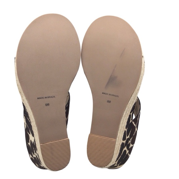 NWOB Matisse Flora Womens Cow Print Espadrille Wedge Sandal Size 6M - Picture 10 of 10